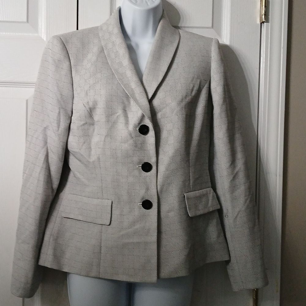 Evan Picone Blazer suit jacket business court office professional Sz 6 EUC